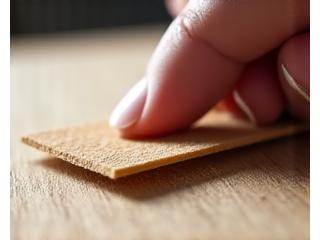 Close-up view of hands sanding a wooden surface to a smooth finish